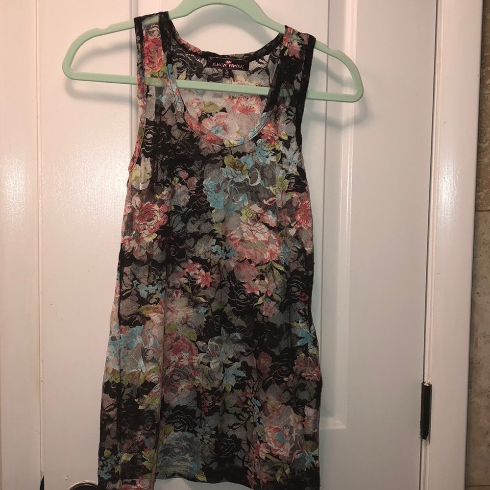 Floral Lace Tank Top